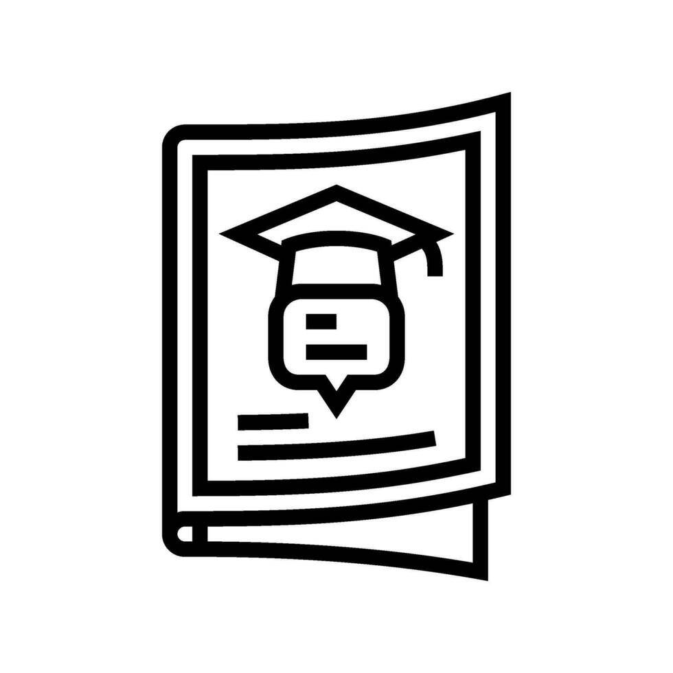 A binder with a graduation cap on the cover